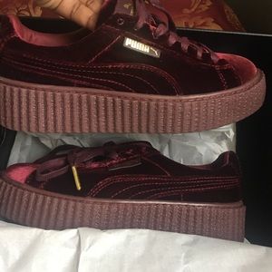 fenty creeper burgundy